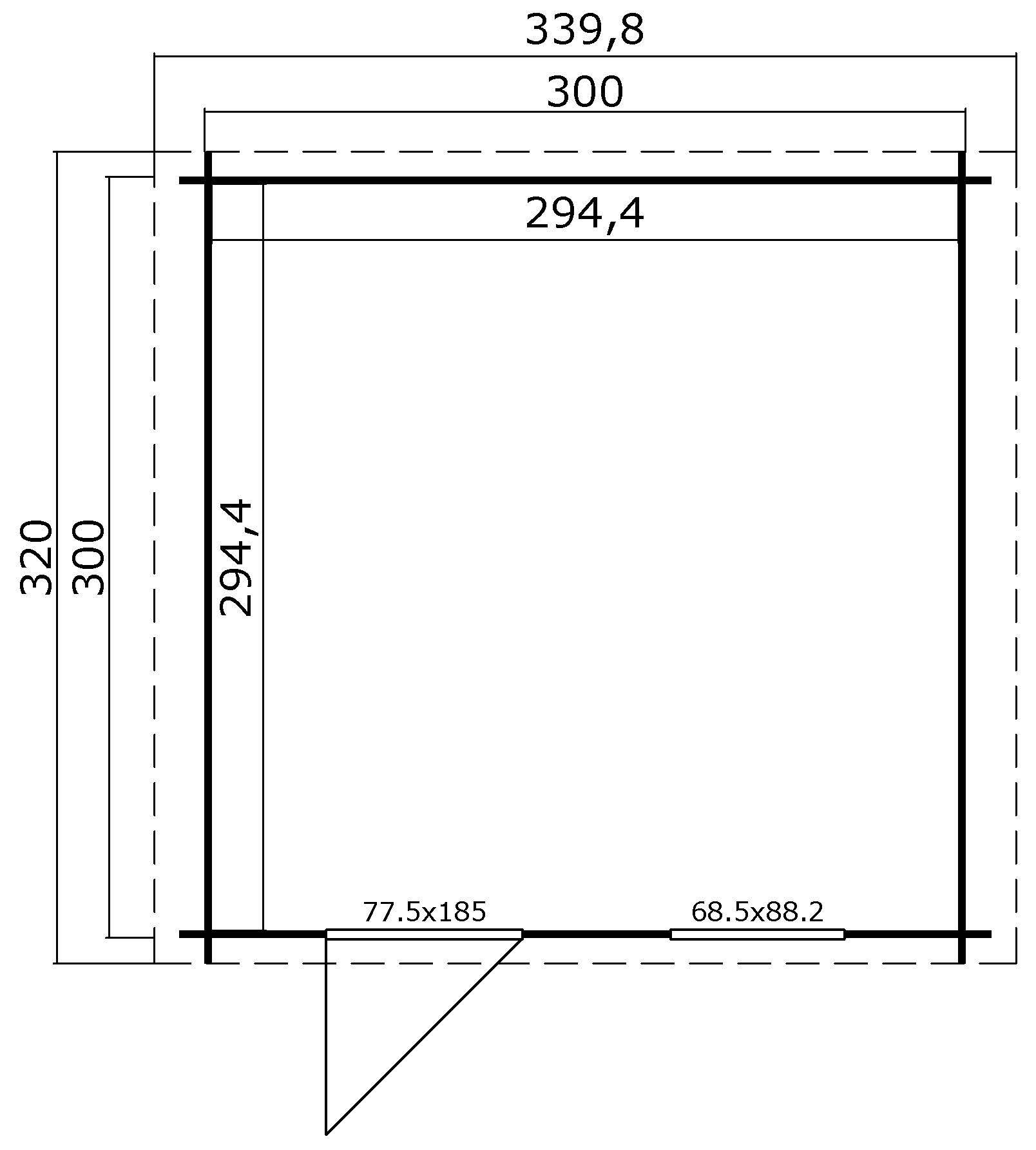 zahradny domcek wels 3 plan