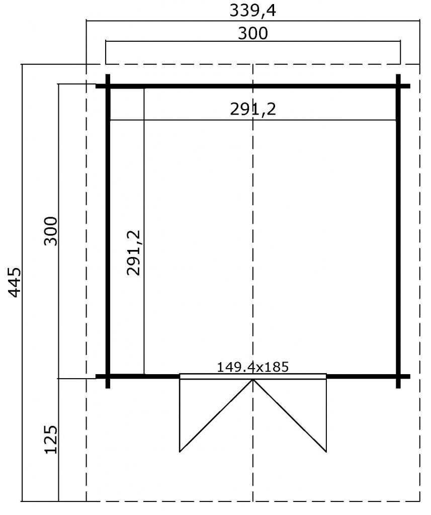 Zahradny domcek Viljandi VD 484 Groundplan