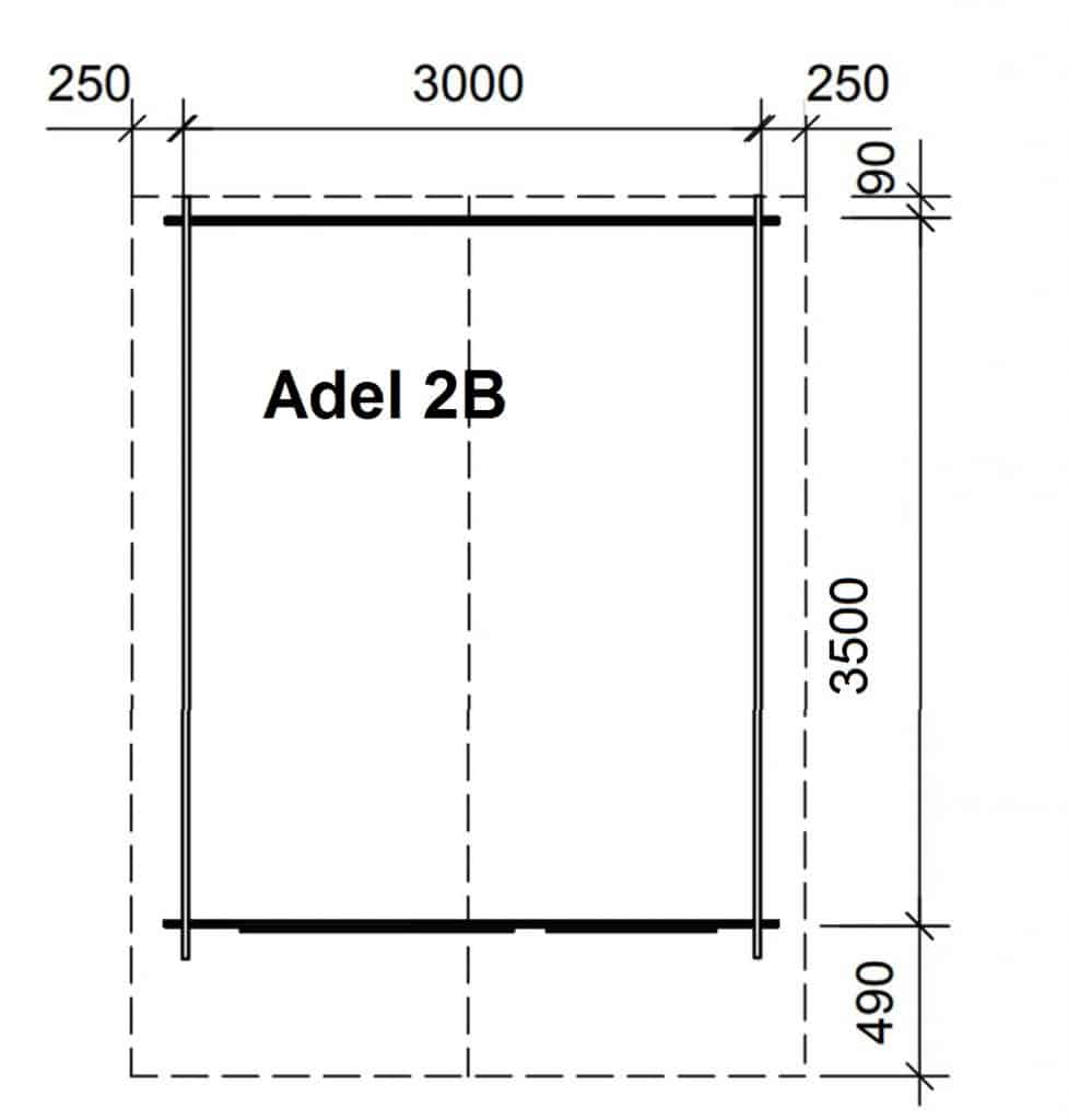 Adelina 2b Záhradný domček 350X300